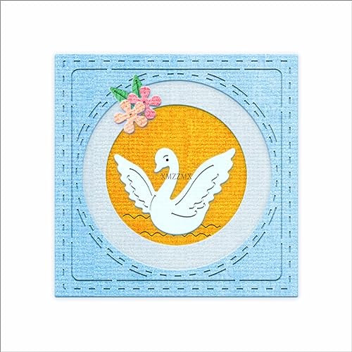 XMZZMX Metall-Stanzformen für Kartenherstellung, Papierprägung, Stanz-Set, Aufbewahrungstaschen, Zubehör, Scrapbooking-Schablonen von XMZZMX