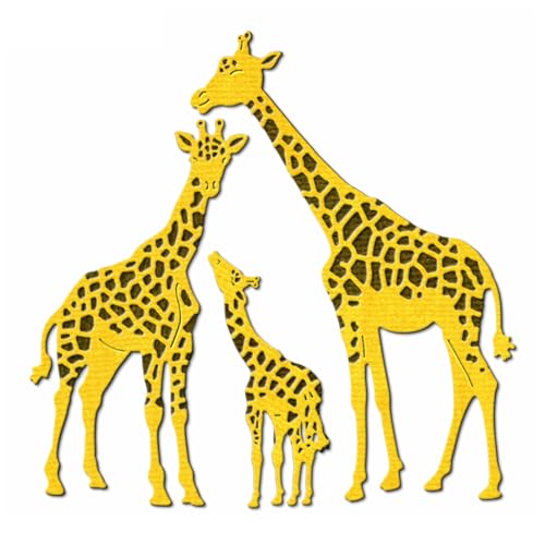 XMZZMX Metall-Stanzformen mit Schattengiraffe für Kartenherstellung, Papierprägung, Vorlagen, Aufbewahrungstaschen, Zubehör, Fotorahmen, Album, DIY, Scrapbooking, Schablonen-Sets XMZZMX Metall-Stanzformen mit Schattengiraffe für Kartenherstellung, Papierprägung, Vorlagen, Aufbewahrungstaschen, Zubehör, Fotorahmen, Album, DIY, Scrapbooking, Schablonen-Sets von XMZZMX