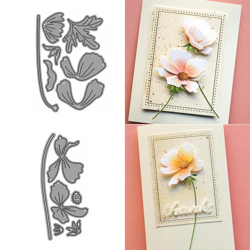XMZZMX Metall-Stanzformen mit zwei Blumen, zum Basteln von Karten, Papierprägung, Vorlagen, Fotorahmen, Album, DIY, Scrapbooking, Schablonen-Sets XMZZMX Metall-Stanzformen mit zwei Blumen, zum Basteln von Karten, Papierprägung, Vorlagen, Fotorahmen, Album, DIY, Scrapbooking, Schablonen-Sets von XMZZMX
