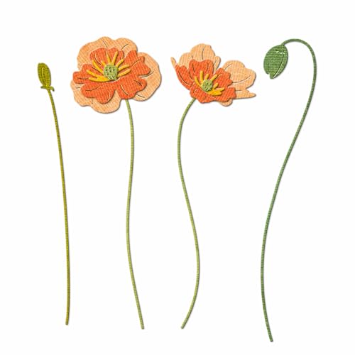 XMZZMX Mohnblumen-Metall-Stanzformen für Kartenherstellung, Papierprägestanz-Set, Vorlagen, Aufbewahrungstaschen, Zubehör, Fotorahmen, Album, DIY, Scrapbooking, Schablonen-Sets XMZZMX Mohnblumen-Metall-Stanzformen für Kartenherstellung, Papierprägestanz-Set, Vorlagen, Aufbewahrungstaschen, Zubehör, Fotorahmen, Album, DIY, Scrapbooking, Schablonen-Sets von XMZZMX