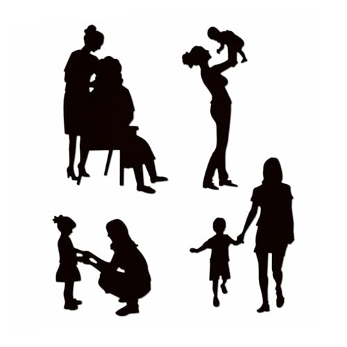 XMZZMX Muttertags-/Kinder-Wachstumsstätte, Silhouette, Metall-Stanzformen für Kartenherstellung, Papierpräge-Stanzschablonen-Set, Vorlagen, Aufbewahrungstaschen, Zubehör, Fotorahmen, Album, DIY, XMZZMX Muttertags-/Kinder-Wachstumsstätte, Silhouette, Metall-Stanzformen für Kartenherstellung, Papierpräge-Stanzschablonen-Set, Vorlagen, Aufbewahrungstaschen, Zubehör, Fotorahmen, Album, DIY, von XMZZMX
