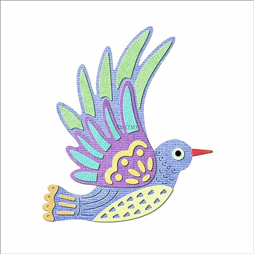 XMZZMX Shadow Peace Dove Metall-Stanzformen für Kartenherstellung, Papierprägung, Stanz-Set, Aufbewahrungstaschen, Zubehör, Scrapbooking-Schablonen von XMZZMX