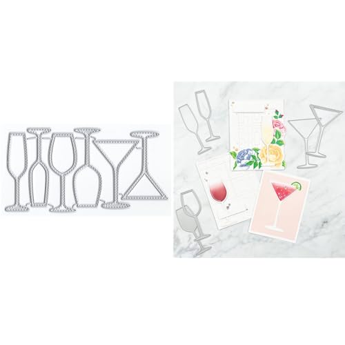 XMZZMX Verschiedene Weingläser, Metall-Stanzformen für Kartenherstellung, Papierpräge-Stanzschablonen-Set, Vorlagen, Fotorahmen, Album, DIY, Scrapbooking, Schablonen-Sets XMZZMX Verschiedene Weingläser, Metall-Stanzformen für Kartenherstellung, Papierpräge-Stanzschablonen-Set, Vorlagen, Fotorahmen, Album, DIY, Scrapbooking, Schablonen-Sets von XMZZMX