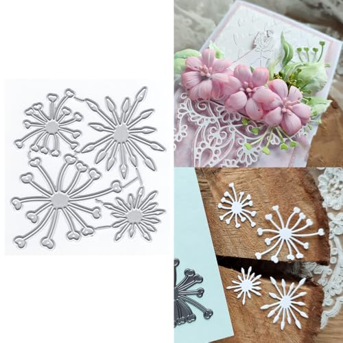 XMZZMX Vier Arten von Staubblättern und Blumen, Metall-Stanzformen für Kartenherstellung, Papierprägestanz-Set, Vorlagen, Fotorahmen, Album, DIY, Scrapbooking, Schablonen-Sets XMZZMX Vier Arten von Staubblättern und Blumen, Metall-Stanzformen für Kartenherstellung, Papierprägestanz-Set, Vorlagen, Fotorahmen, Album, DIY, Scrapbooking, Schablonen-Sets von XMZZMX