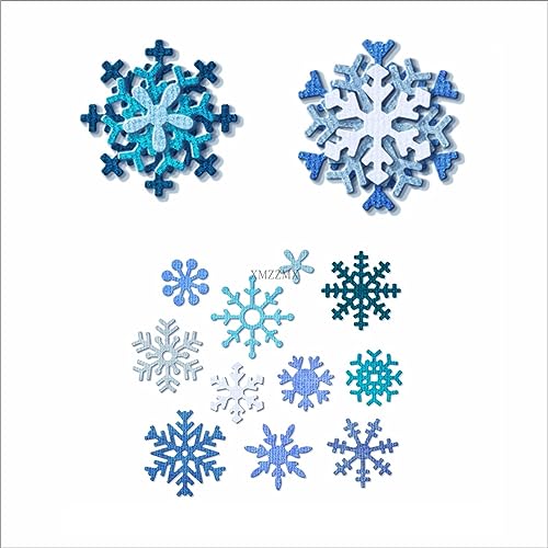 XMZZMX Weihnachten Schneeflocke Metall Stanzformen für Kartenherstellung, Papierprägung Stanzformen Kit Aufbewahrungstaschen, Zubehör, Scrapbooking Schablonen XMZZMX Weihnachten Schneeflocke Metall Stanzformen für Kartenherstellung, Papierprägung Stanzformen Kit Aufbewahrungstaschen, Zubehör, Scrapbooking Schablonen von XMZZMX