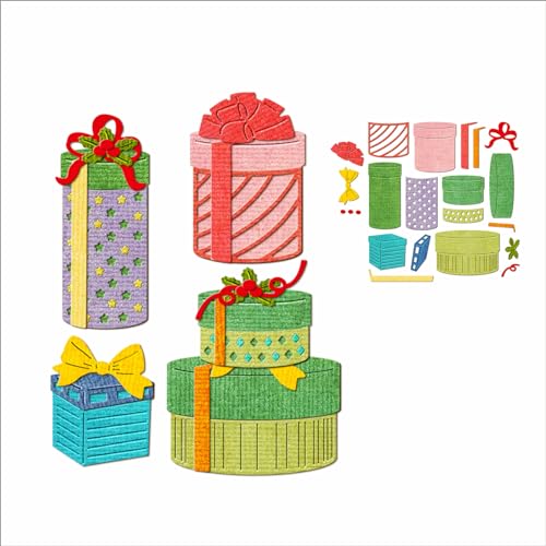 XMZZMX Geschenkboxen Weihnachten Metall Stanzformen für Kartenherstellung, Papierpräge-Stanzschablonen-Set, Vorlagen, Aufbewahrungstaschen, Zubehör, Fotorahmen, Album, DIY, Scrapbooking, XMZZMX Geschenkboxen Weihnachten Metall Stanzformen für Kartenherstellung, Papierpräge-Stanzschablonen-Set, Vorlagen, Aufbewahrungstaschen, Zubehör, Fotorahmen, Album, DIY, Scrapbooking, von XMZZMX