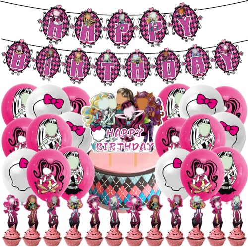 XNAUVOI Monster Doll Geburtstagsdeko Luftballons 32pcs Themen Party Dekorationen Kuchen Topper für Kinder Geburtstags Dekorationen Mädchen Junge Partyzubehör XNAUVOI Monster Doll Geburtstagsdeko Luftballons 32pcs Themen Party Dekorationen Kuchen Topper für Kinder Geburtstags Dekorationen Mädchen Junge Partyzubehör von XNAUVOI