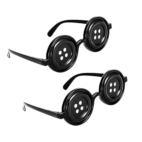 XNFUOE 2 Stück Knopfaugen Brille Geist Mutter Merchandise Cosplay Kostüm Halloween Kostüm Sachen Zubehör XNFUOE 2 Stück Knopfaugen Brille Geist Mutter Merchandise Cosplay Kostüm Halloween Kostüm Sachen Zubehör von XNFUOE
