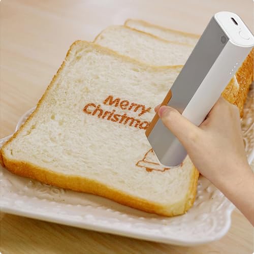 XNYXLPP Handheld-Getränkedruck, Kunstdrucker in Lebensmittelqualität, Handheld-Tintenstrahldrucker, tragbarer Drucker, geeignet für Brot, Kekse, Bier, Kuchen, DIY-Getränke (Blackinkcartridges) von XNYXLPP
