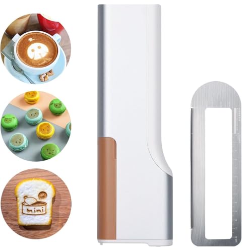 XNYXLPP Lebensmitteldruckstift, Handheld-Tintenstrahldruckstift, tragbarer Drucker, geeignet für Brot, Kekse, Kuchen, Joghurt und andere Desserts zum Nachmittagstee (Red) von XNYXLPP
