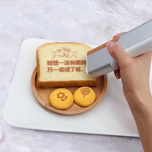 XNYXLPP Tragbarer Mini-Handheld-Drucker, Getränkedruckstift, essbarer Tintenstrahldrucker, Mini-Lebensmitteldrucker, geeignet für Kuchen, DIY-Desserts, Getränke, Joghurt (Browninkcartridges) von XNYXLPP