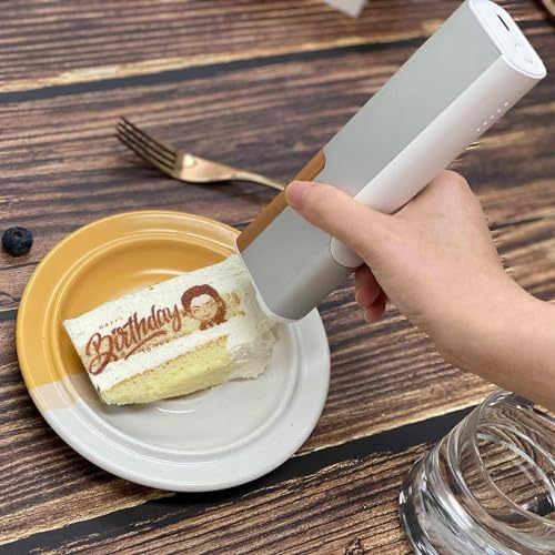 XNYXLPP Tragbarer Mini-Lebensmitteldruckstift, Handheld-Tintenstrahldruckstift, tragbarer Drucker, geeignet für Brot, Kekse, Bier, Kuchen, DIY-Dessert, Joghurt (Blackinkcartridges) von XNYXLPP