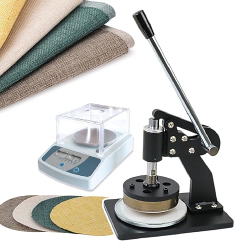 XNZJHPP 100 sqcm runder Probenschneider, Stoffprobenschneider, ordentlicher Schnitt, Schnittstärke 0,0039-0,39 Zoll, Stoffprobenscheibenschneider, für Leder, Papierscheibenprobenahme, mit Stoffskala XNZJHPP 100 sqcm runder Probenschneider, Stoffprobenschneider, ordentlicher Schnitt, Schnittstärke 0,0039-0,39 Zoll, Stoffprobenscheibenschneider, für Leder, Papierscheibenprobenahme, mit Stoffskala von XNZJHPP