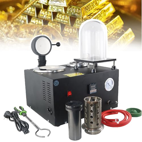XNZJHPP Vakuum-Gießmaschine, 1/2 PS 3 CFM Saugmaschinen für die Schmuckverarbeitung Gegossenes Vakuum- und Schmelzwerkzeug Hochtemperatur-Raffinationsschmelzofen für Schmelzschrott XNZJHPP Vakuum-Gießmaschine, 1/2 PS 3 CFM Saugmaschinen für die Schmuckverarbeitung Gegossenes Vakuum- und Schmelzwerkzeug Hochtemperatur-Raffinationsschmelzofen für Schmelzschrott von XNZJHPP