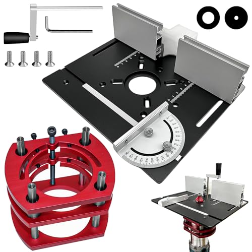 Frästisch für Oberfräse Einlegeplatte Set, OberfräSentisch und Tischfräsmaschine, Router Table, Planfräsvorrichtung, Maximum Lift 51mm, TischfräSe zum Nuten Zapfenschneiden BesäUmen und Anfasen Frästisch für Oberfräse Einlegeplatte Set, OberfräSentisch und Tischfräsmaschine, Router Table, Planfräsvorrichtung, Maximum Lift 51mm, TischfräSe zum Nuten Zapfenschneiden BesäUmen und Anfasen von XNZMYN