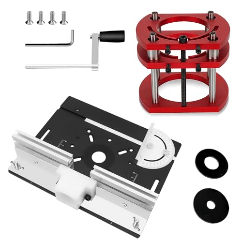 Frästisch für Oberfräse Einlegeplatte Set, OberfräSentisch und Tischfräsmaschine, Router Table, Planfräsvorrichtung, TischfräSe zum Nuten Zapfenschneiden BesäUmen und Anfasen Frästisch für Oberfräse Einlegeplatte Set, OberfräSentisch und Tischfräsmaschine, Router Table, Planfräsvorrichtung, TischfräSe zum Nuten Zapfenschneiden BesäUmen und Anfasen von XNZMYN