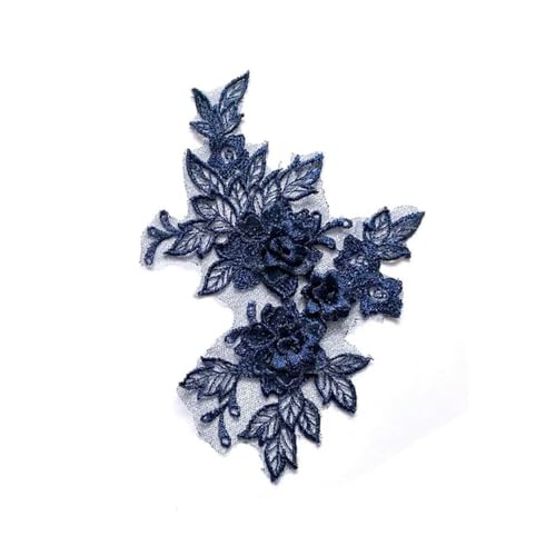 1 Paar Spitze Blumenapplikation Netzausschnitt Nähen Stickerei Tuch Patch DIY Abend Party Kleid Dekoration Zubehör von XOING