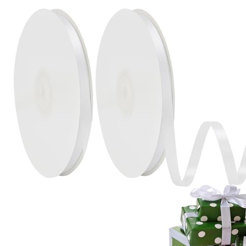 XOUDKE 44m x 1cm Satinband Weiss, Doppelseitig Schleifenband Dekoration Geschenkband Weiß Geschenkband Weiss für Hochzeit Party XOUDKE 44m x 1cm Satinband Weiss, Doppelseitig Schleifenband Dekoration Geschenkband Weiß Geschenkband Weiss für Hochzeit Party von XOUDKE