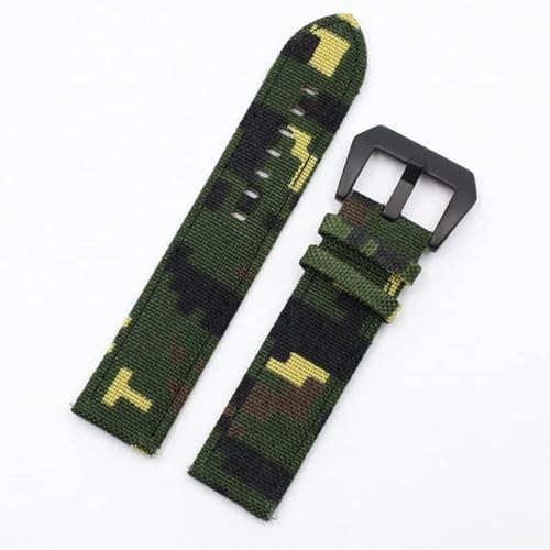 XOUVY Uhrenarmbänder Canvas + Lederband 20 mm 22 mm Camo Strap Strap Military Watch Armband Herrenuhr Zubehör XOUVY Uhrenarmbänder Canvas + Lederband 20 mm 22 mm Camo Strap Strap Military Watch Armband Herrenuhr Zubehör von XOUVY