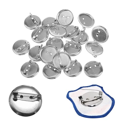 15 Abzeichen Button Pin Iron Brosche Verschlüsse Silber Broschen Tablett mit Sicherheitsnadel Button Pins für Abzeichen, Corsage, Schmuck Craft Making 15 Abzeichen Button Pin Iron Brosche Verschlüsse Silber Broschen Tablett mit Sicherheitsnadel Button Pins für Abzeichen, Corsage, Schmuck Craft Making von XOXVURI