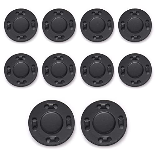XPEX 10 Paar Magnetknöpfe Nähen Magnetverschlüsse Schmuck Druckknöpfe zum annähen Bekleidungszubehör Magnetische Knopf für Handarbeiten Basteln Kleidung Nähen Taschen (C) von XPEX