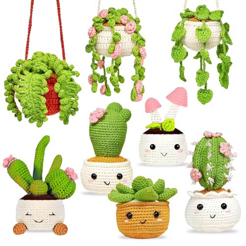 XPJBKC Häkelset für Anfänger, Häkeln für Anfänger Crochet Set, Häckeln Stricken für Anfänger Set Erhältlich in 8 Ausführungen, Kaktus DIY Häkelnadel Set Erwachsene mit Häkelnadeln Garn Handnähnadel XPJBKC Häkelset für Anfänger, Häkeln für Anfänger Crochet Set, Häckeln Stricken für Anfänger Set Erhältlich in 8 Ausführungen, Kaktus DIY Häkelnadel Set Erwachsene mit Häkelnadeln Garn Handnähnadel von XPJBKC