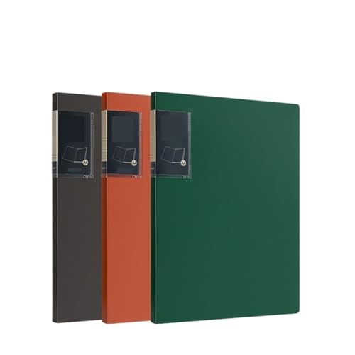 3 Stück A4-Ordnertaschen mit transparenten Einsätzen, 30 Seiten PP-Datenordner, mehrschichtiger Organizer für Vertragsdokumente, Kunststoffmappen von XPSHP25112