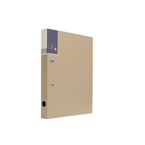Aktentasche mit losen Blättern, perforiert, A4, Ordner mit zwei Löchern aus PP, Archivordner, Informationsbuch, Ordner aus Kunststoff (Bruin) von XPSHP25112