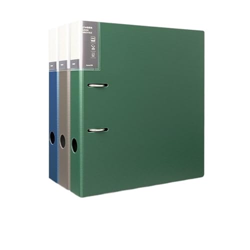 Aktentaschen, perforiert, A4, 2 Löcher, abnehmbarer Archivordner für Datenblätter, 3 Stück aus Kunststoff (mehrfarbig) von XPSHP25112