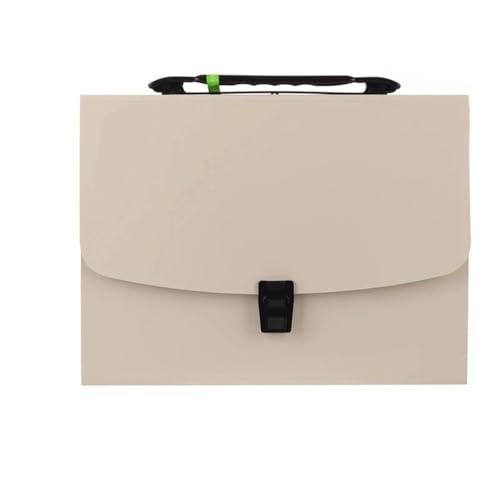 Aktentaschen, tragbar, 13 Taschen, A4, erweiterbar, Papier, Dokumente, Aufbewahrungstasche, Büro, Studenten, Schule, Ordner aus Kunststoff (weiß) von XPSHP25112