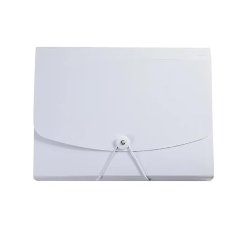 Aktenumschläge, A4, große Dokumentenmappe, Vertrag, Papier, Ordner, Kapazität, mehrlagig, erweiterbar, Sortieren, Aufbewahrungstasche, Ordner, Schreibtisch-Ordner, Kunststoff, Weiß von XPSHP25112