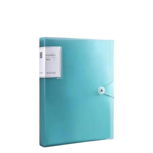 Aktenumschläge, A4, transparent, Dokumentenmappe, großes Fassungsvermögen, Organizer, Punkteprüfung, Papierhalter, Studentenakte, Datei, Kunststoff-Ordner (blau) von XPSHP25112