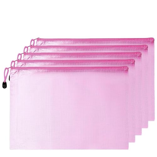 Dokumententasche aus PVC, Aufbewahrungsbeutel, Schreibtisch-Organizer, Dokumenten- und Schreibwarenordner, Ordner mit Reißverschluss von XPSHP25112