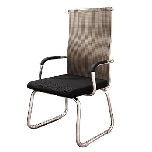 Ergonomische Bürostuhl-Rückenstütze Besprechungsbürostühle, Chromrahmen, gepolsterte Empfangsstühle mit hoher Rückenlehne und Netzstoff for das Home Office für Heimarbeit, Schminken, Gaming(Bruin) Ergonomische Bürostuhl-Rückenstütze Besprechungsbürostühle, Chromrahmen, gepolsterte Empfangsstühle mit hoher Rückenlehne und Netzstoff for das Home Office für Heimarbeit, Schminken, Gaming(Bruin) von XPSHP25112