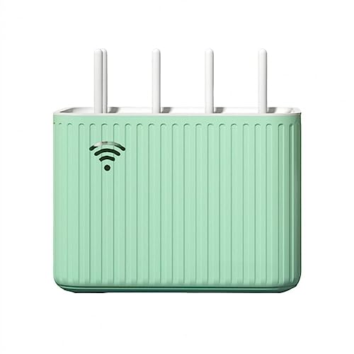 XPSHP25112 Kabelbox Router-Aufbewahrungsbox, Kunststoff-Netzwerkkabel-Sortierbox, verschleißfester Drahtkabel-Aufbewahrungskoffer, WiFi-Router-Container, platzsparend Kabelmanagement(Green) von XPSHP25112