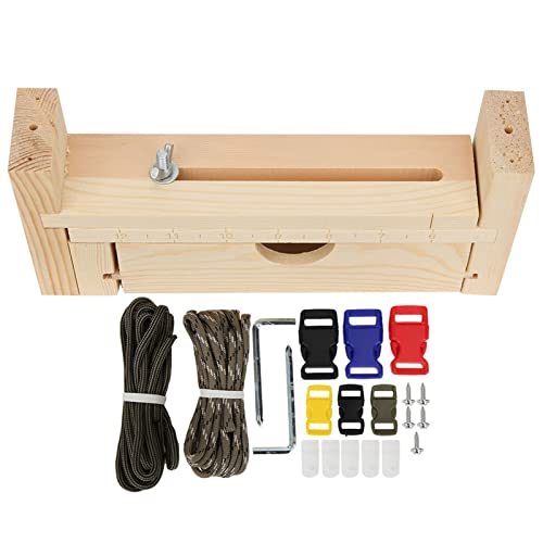 XPSSJMU Paracord Braiding Weaving Craft Tool Kit Paracord Armband Weaving Jig Kit Holz Verstellbares Armband Halskette Maker DIY Craft Fixing Tool XPSSJMU Paracord Braiding Weaving Craft Tool Kit Paracord Armband Weaving Jig Kit Holz Verstellbares Armband Halskette Maker DIY Craft Fixing Tool von XPSSJMU