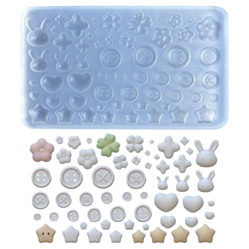 Epoxidharz-Form, Knopfzubehör, Schmuckguss, vielseitige Ornament-Silikonformen für Kunstunterricht Epoxidharz-Form, Knopfzubehör, Schmuckguss, vielseitige Ornament-Silikonformen für Kunstunterricht von XQBFJYMP