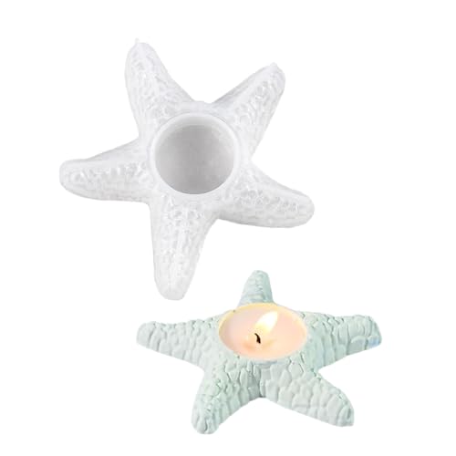Sea Star Silikonformen für Epoxidharz, Teelichthalter, Silikon-Kerzenständer-Formen für Halter, Dekoration Sea Star Silikonformen für Epoxidharz, Teelichthalter, Silikon-Kerzenständer-Formen für Halter, Dekoration von XQBFJYMP
