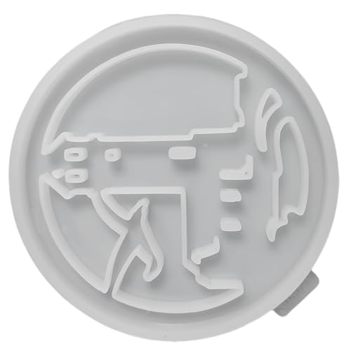 Silikon-Formen für Bastelarbeiten, Epoxidharz, Ornamente, flexible Silikonform für handgefertigte Ornamente von XQBFJYMP