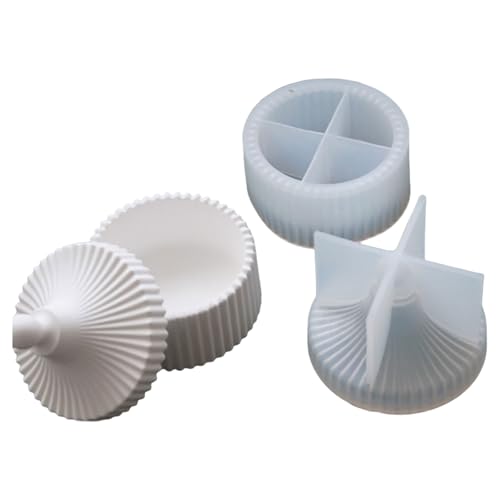 Silikon-Kerzenformen für Kerzenherstellung, wiederverwendbar, antihaftbeschichtet, hitzebeständig, gestreift, für Schmuck, Aufbewahrungsbox, Kerzen, Tasse, Silikonharz, Gießformen, Bastelbedarf Silikon-Kerzenformen für Kerzenherstellung, wiederverwendbar, antihaftbeschichtet, hitzebeständig, gestreift, für Schmuck, Aufbewahrungsbox, Kerzen, Tasse, Silikonharz, Gießformen, Bastelbedarf von XQBFJYMP