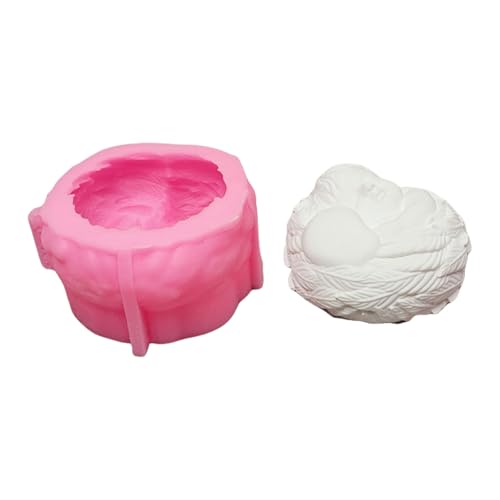 Silikon-Kerzenformen zur Kerzenherstellung, wiederverwendbar, antihaftbeschichtet, hitzebeständig, Babyflügel-Kerzenformen, handgefertigte Gießformen, schöne Baby-Silikonform, Gipsformen für Silikon-Kerzenformen zur Kerzenherstellung, wiederverwendbar, antihaftbeschichtet, hitzebeständig, Babyflügel-Kerzenformen, handgefertigte Gießformen, schöne Baby-Silikonform, Gipsformen für von XQBFJYMP