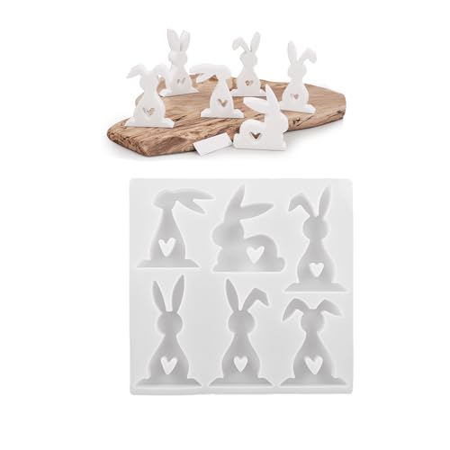 Silikon-Osterhasen-Formen, Harzprojektformen, Silikon-Textur, Bastelformen für Projekte und Frühlingsdekorationen Silikon-Osterhasen-Formen, Harzprojektformen, Silikon-Textur, Bastelformen für Projekte und Frühlingsdekorationen von XQBFJYMP