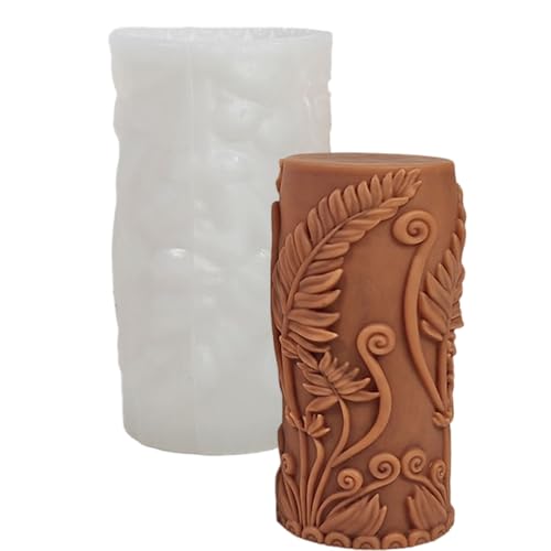 Silikonformen für Blumen, zylindrische Formen, Ornamente, Epoxidharz, Gips, Formen zur Herstellung von XQBFJYMP