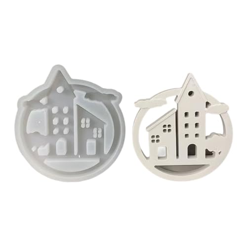 Silikonformen für hängende Anhänger, Wolken, Haus, dekorative Gipsformen, Ornamente, Epoxidharz-Formen Silikonformen für hängende Anhänger, Wolken, Haus, dekorative Gipsformen, Ornamente, Epoxidharz-Formen von XQBFJYMP