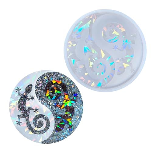 Tier-Epoxidharz-Untersetzer-Form, Silikon-Tierform für Epoxidharz-Untersetzer mit Holografie-Funktion Tier-Epoxidharz-Untersetzer-Form, Silikon-Tierform für Epoxidharz-Untersetzer mit Holografie-Funktion von XQBFJYMP