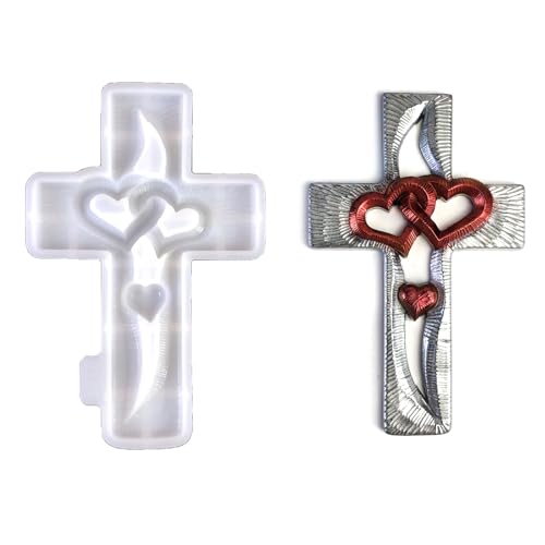 Vielseitige Silikonform mit Liebesmotiv zum Basteln von Herz-Kreuzen, Charm-Schmuck und Dekorationen Vielseitige Silikonform mit Liebesmotiv zum Basteln von Herz-Kreuzen, Charm-Schmuck und Dekorationen von XQBFJYMP
