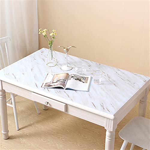 XQLSRJ Teppiche Matten Läufer Weiche Glasplattentuch 1,3 mm Dicke Marmor Tischdecke wasserdichte rechteckige Tischdeckel Pad Küche ölfeste Tischmatten Textil (Color : B, Specification : 70x120cm) von XQLSRJ