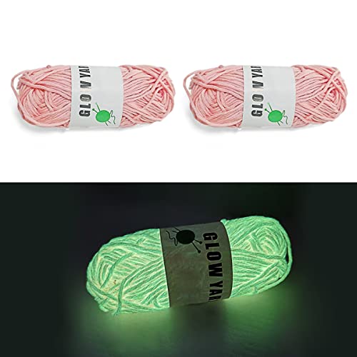 2 Rollen, leuchtet im Dunkeln, leuchtendes Garn, Nähgarn, Strickgarn für Kunst, Handwerk und Nähanfänger 2 Rollen, leuchtet im Dunkeln, leuchtendes Garn, Nähgarn, Strickgarn für Kunst, Handwerk und Nähanfänger von XQMMGO