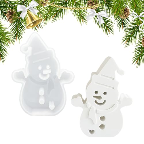 XQMMGO Silikonform Schneemann Weihnachten, Silikonformen Gießformen Weihnachten, DIY Silikonformen Gießform, Epoxidharz Formen Weihnachten, Seife, Handwerk XQMMGO Silikonform Schneemann Weihnachten, Silikonformen Gießformen Weihnachten, DIY Silikonformen Gießform, Epoxidharz Formen Weihnachten, Seife, Handwerk von XQMMGO