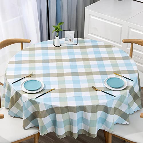 XQSSB Abwaschbar Tisch Decke Anti Heiß Geeignet für Home Küche Dekoration Verschiedene Größen Blau 160cm Runder Durchmesser von XQSSB